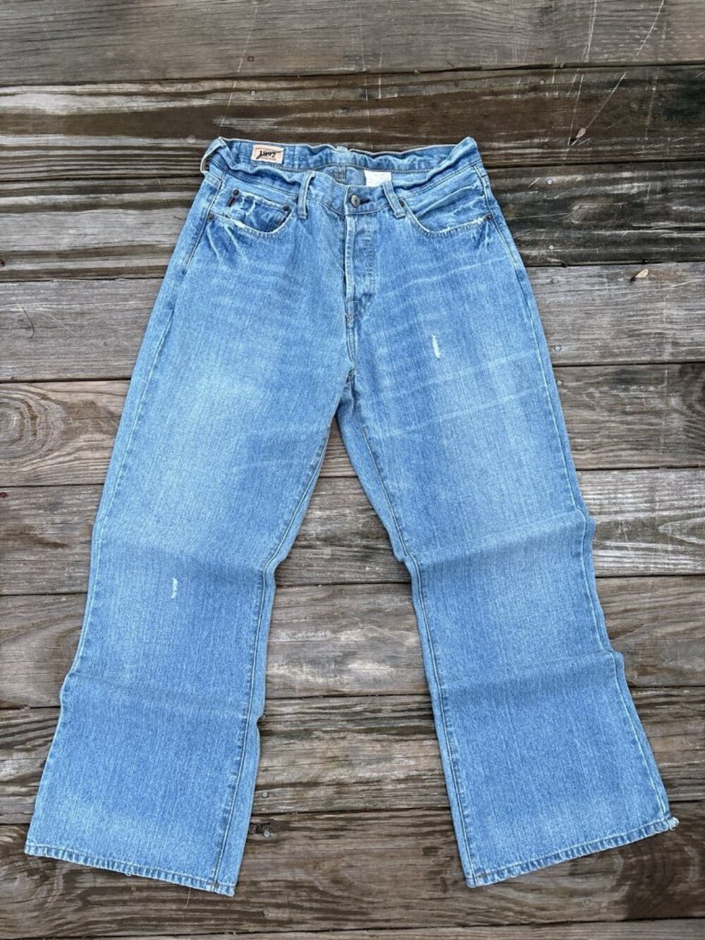 Vintage Y2K Abercrombie & Fitch 1892 Bootcut Jeans Light Wash Denim 30x30